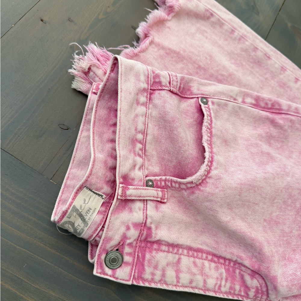 We The Free from Free People Maggie Jean Pink Acid Wash Size 27